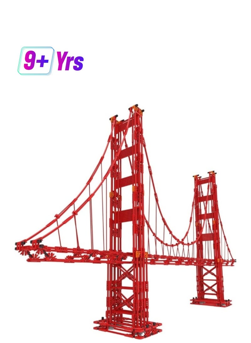 K'NEX K'NEX Architecture: Golden Gate Bridge - Build IT Big - Collectible Building Set for Adults & Kids 9+ - New - 1,536 Pieces - Over 3 Feet Long  - Image 1
