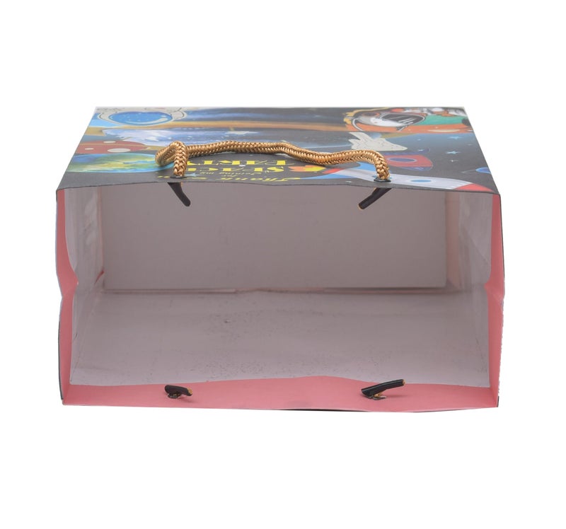 PPJ ® -HAPPY BIRTHDAY SPACE/ASTRONOUT THEME BIRTHDAY PARTY PAPER CARRY BAG (Pack of 10), 10 Inch X 8 Inch X 4 Inch - Image 4