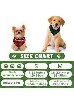 Patelai 16 Pcs 2 Size Adopt Me Dog Bandanas Pet Plaid Reversible Triangle Bibs Printing Pet Scarf Bibs Accessories for Small Medium Large Dogs Cats Pets Animals, 8 Colors  - Image 4