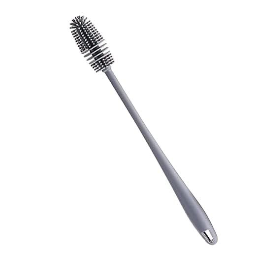 Raxon Innovation [Long Handle Water Bottles Cleaner for Hydro Flask] [Glassware Cleaning Flexible Bristles Brush] [Bottle Mug Cleaning Brush] (Color - Grey) (Pack of 2) - Image 2