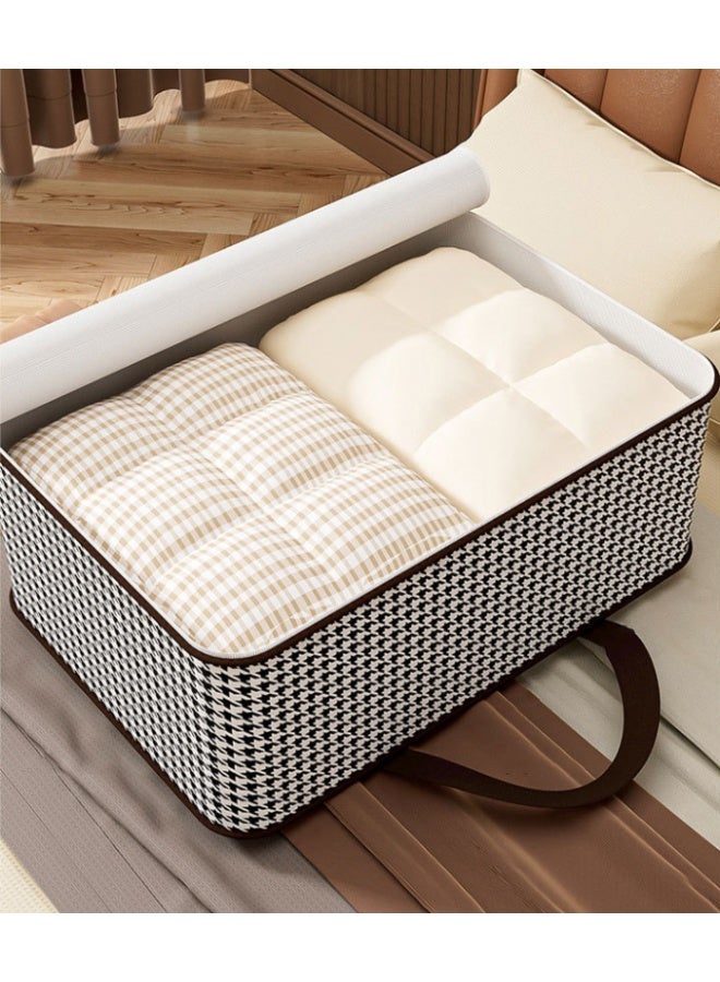 LuckSa 4pcs Quilt Storage Bags Extra Large Storage Laundry Bags – Big Moving Bags with Zipper & Handles -Shopping Reusable Storage Zip Bag, Heavy Duty Organizer Bags for Quilts Blankets Pillows Cloths - Image 5