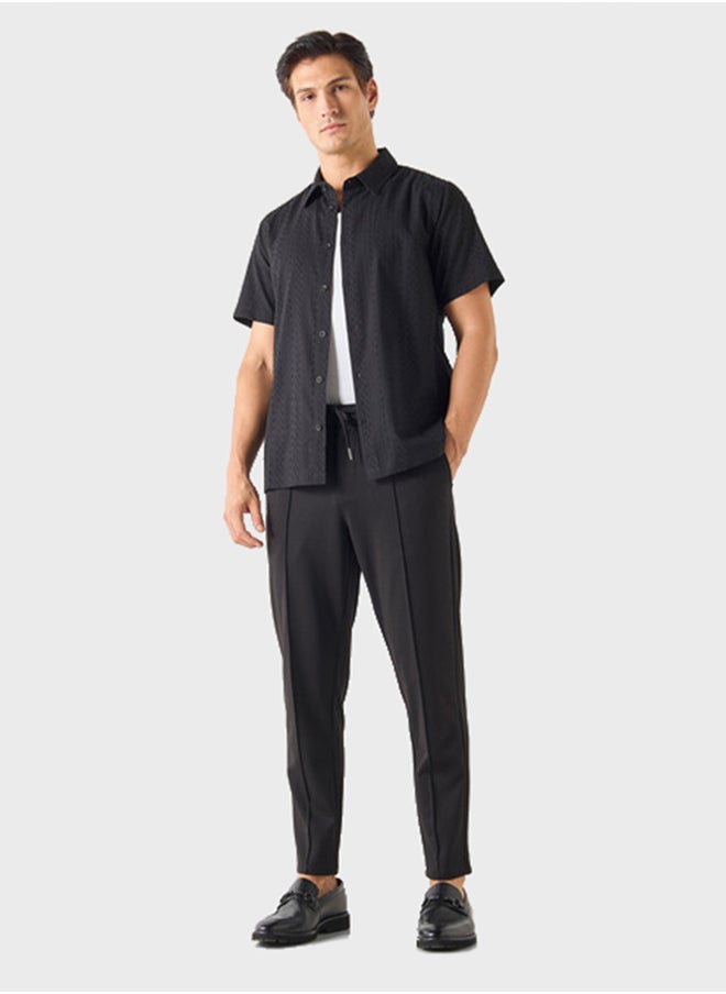 Iconic Textured Button Down Shirt  - Image 4