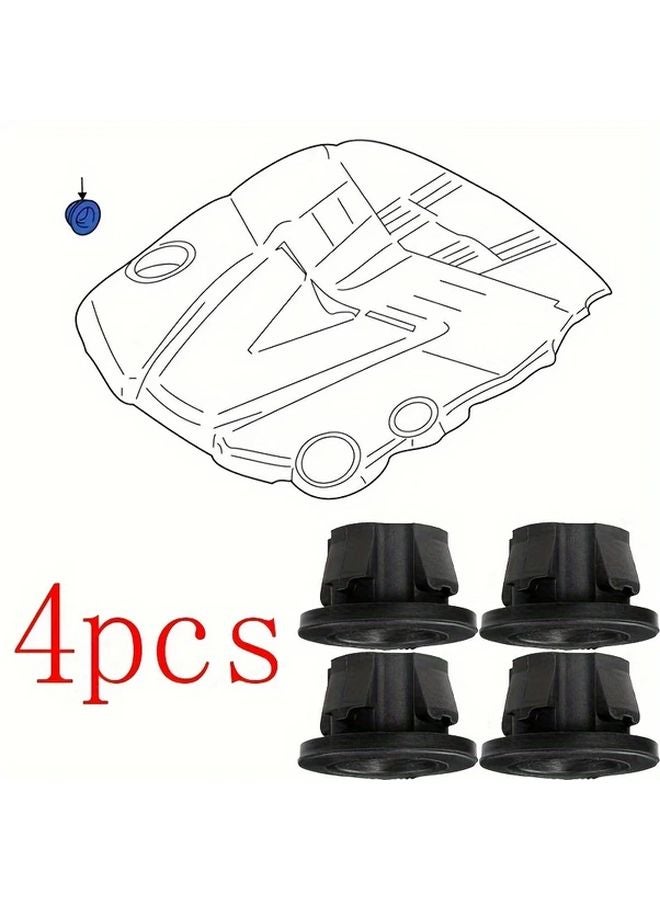 4 قطع من حلقات غطاء المحرك من المطاط لمرسيدس بنز W204 C204 S204 C218 X218 W212 - Image 2
