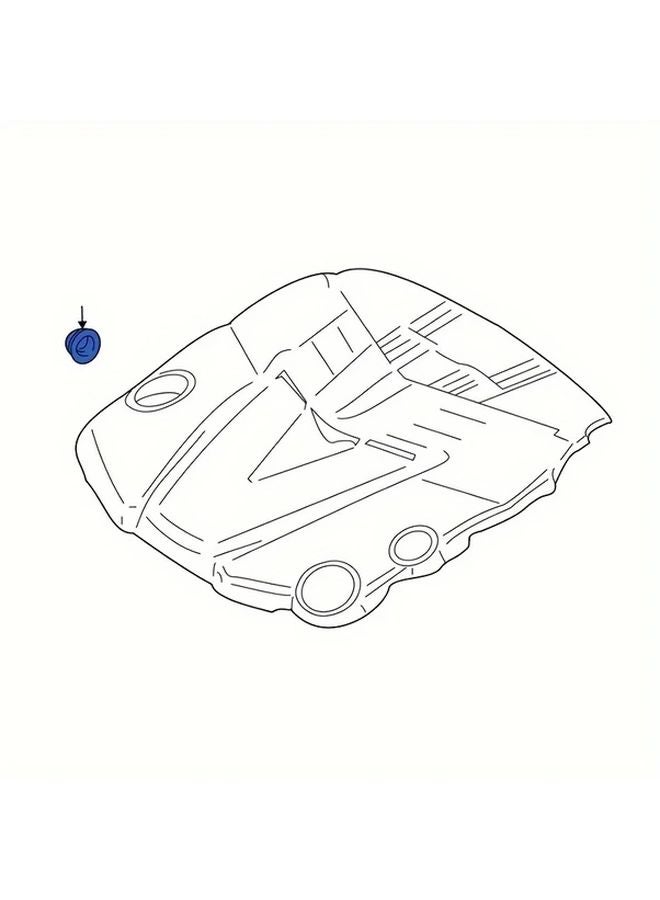 4 قطع من حلقات غطاء المحرك من المطاط لمرسيدس بنز W204 C204 S204 C218 X218 W212 - Image 5