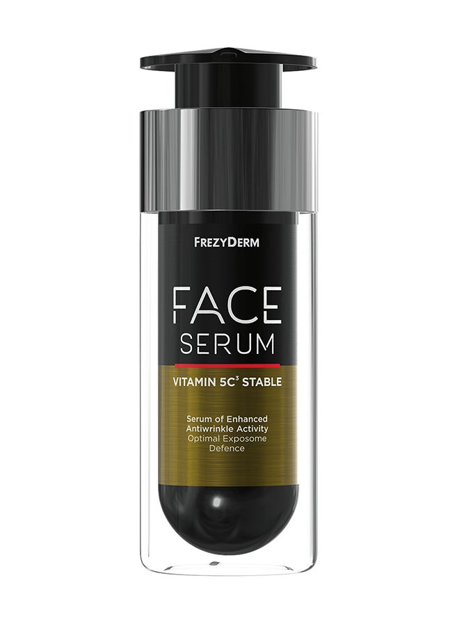 FACE SERUM Vitamin 5C3 Stable - 30ml |  Enhanced Antiwrinkle Activity Optimal Exposome Defence |Reduction of Roughness & Tired look