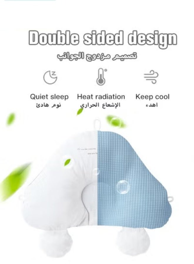 دوكو وسادة نوم حضانة الطفل للرضع الجدد، وسادة تشكيل الطفل مع جانبين مانعين للصدمات، وسادة قطنية ناعمة ضد الانقلاب للأولاد والبنات، ذات جودة عالية جدًا - Image 5