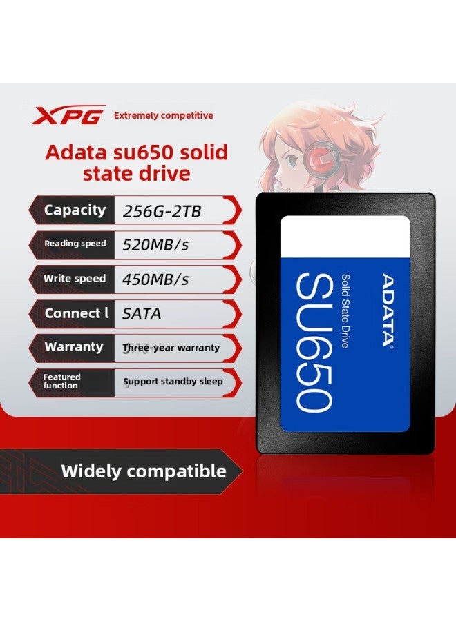 SU650 SATA3.0 SSD SSD Laptop Desktop PC Expansion Interface Multi-platform Compatible-Capacity:SU650（520MB/s）-1TB - Image 2