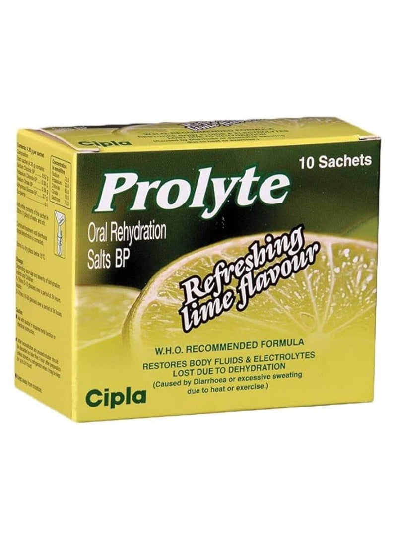 Cipla Prolyte Lemon 4.2g Sachets (10's)
