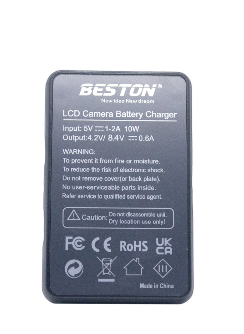BESTON Beston Charger for Nikon EN-EL14 Batteries: Ensures quick and reliable charging for Nikon EN-EL14 batteries, keeping your Nikon camera ready for action. - Image 5