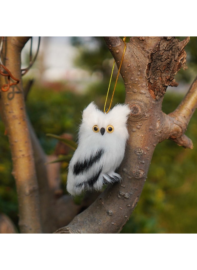 null - Mini Simulation Owl Harry Potter Plush Toy Gift Tree Pendant Partition Decoration-Color:A Mini Owl With A Sling-Dimensions:7.5cm High And 5.5cm Wide - Image 1