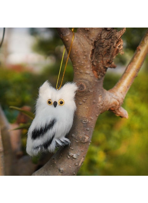 Mini Simulation Owl Harry Potter Plush Toy Gift Tree Pendant Partition Decoration-Color:A Mini Owl With A Sling-Dimensions:7.5cm High And 5.5cm Wide
