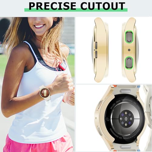 RICHONE [10 Pack] Compatible with Samsung Galaxy Watch 7 40mm Screen Protector Case, Soft TPU Protective Face Cover Colored Bumper Accessories for Women Men (10 Colors, Samsung Watch7 40 mm SM-L300) - Image 5