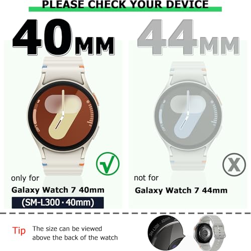 RICHONE [10 Pack] Compatible with Samsung Galaxy Watch 7 40mm Screen Protector Case, Soft TPU Protective Face Cover Colored Bumper Accessories for Women Men (10 Colors, Samsung Watch7 40 mm SM-L300) - Image 2