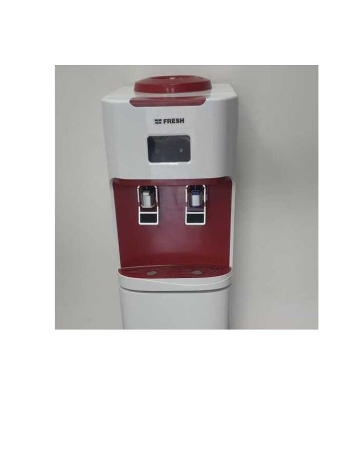 Fresh Fresh water cooler, 2 taps, cold and lukewarm, in white/burgundy color, modern design  - Image 3