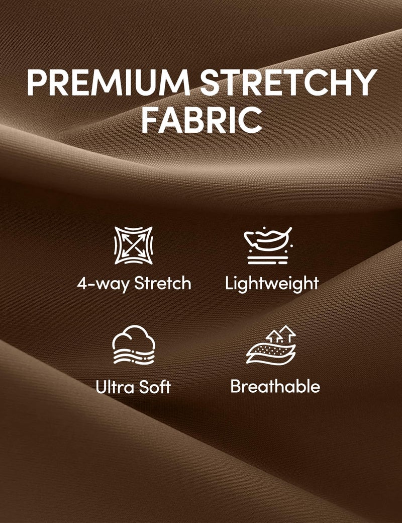 IUGA Womens Dress Pants Wide Leg Pull On Stretchy Work Pants Women High Waisted Business Casual Trousers with Pockets - Image 4
