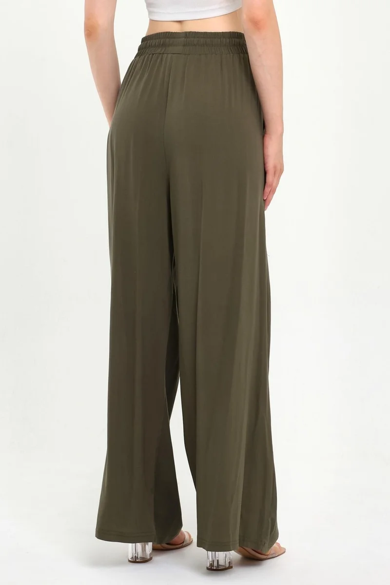 Alexander Gardi Elastic Waist Palazz0 Trousers