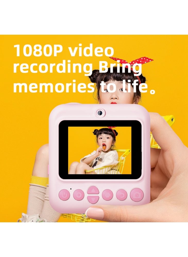 Generic P03 Instant Print Camera for Kids 1080P Digital Video Camcorder with 32G Memory Card and Card Reader - Purple - Image 5