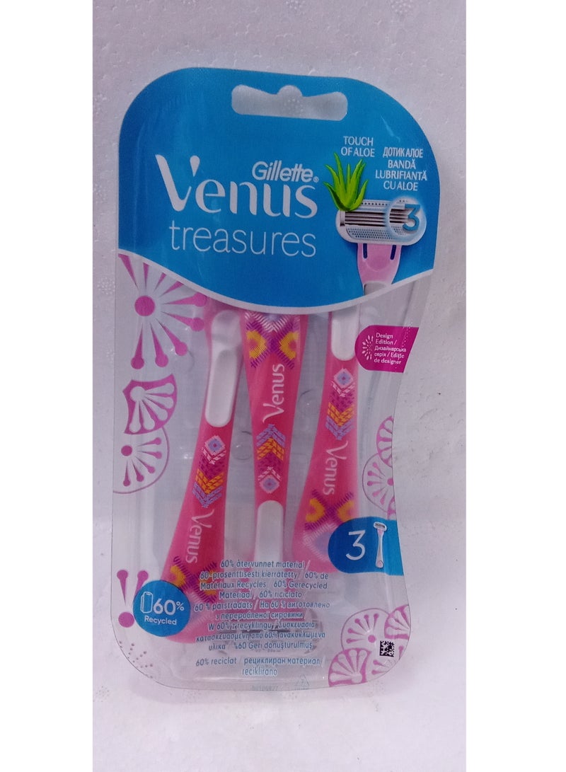 Gillette Venus Sensitive Disposable Razor Blades, 3 Count