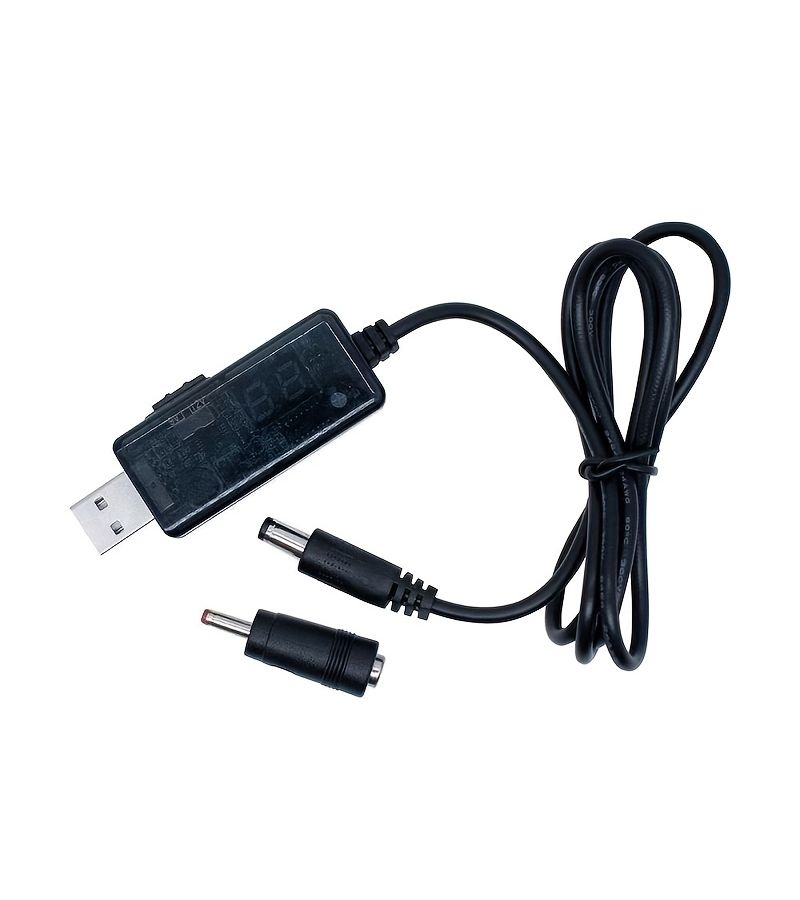 كابل USB إلى DC معزز 5V إلى 9V 12V كابل شحن مع شاشة عرض رقمية DC5.5 3.5 لجهاز الراوتر - Image 2