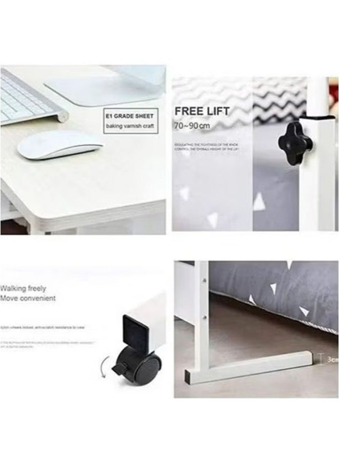 RollsTimi  Mobile Lap Table Foldable Computer Table Adjustable Portable Laptop Desk Rotate Laptop Bed Table Can Be Lifted Standing Desk Over Bed Table - Image 5