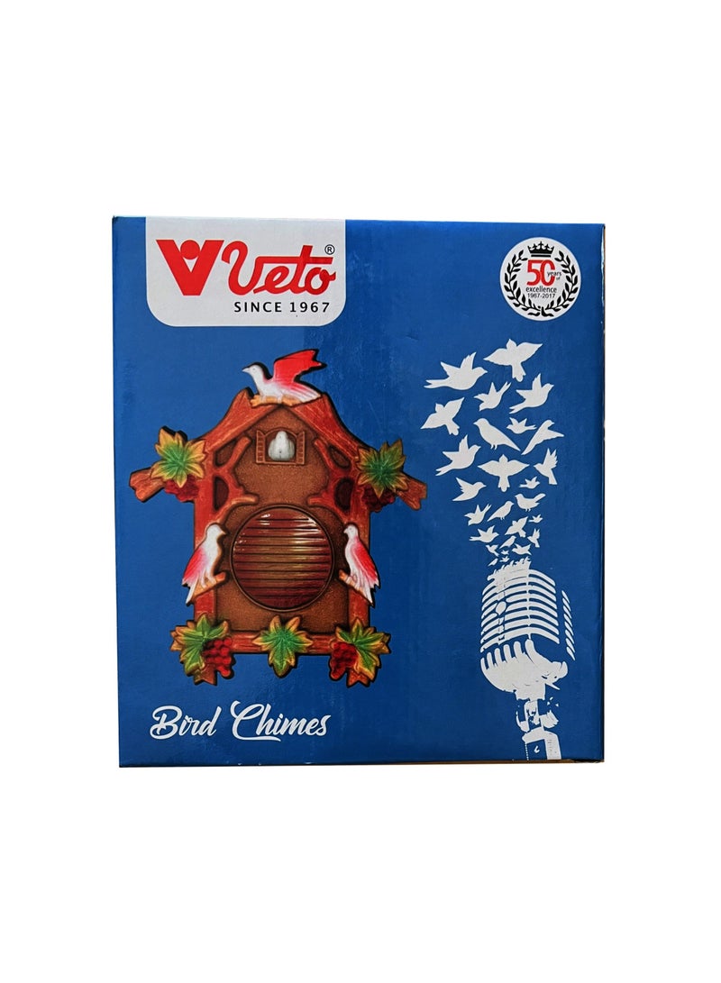 Veto- White Double Bird Sound Bell - Wired Door Chime
