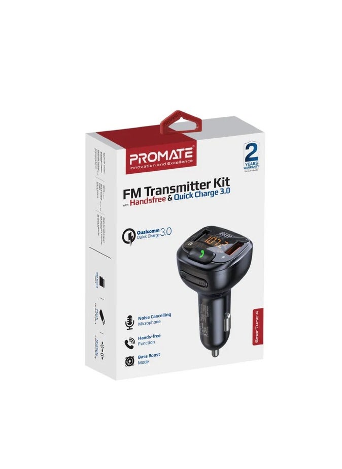 PROMATE - FM Transmitter Kit with Handsfree & Quick Charge 3.0 - Image 1