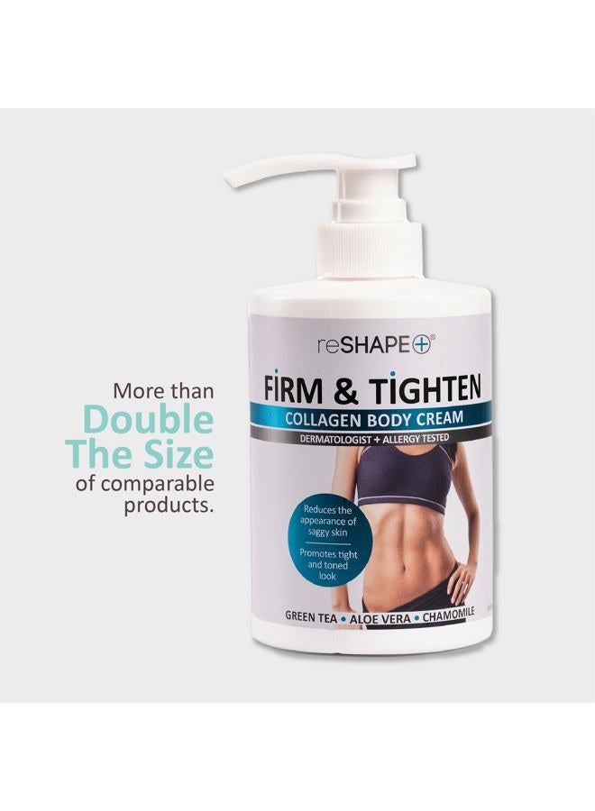 reshape + Collagen Body Cream Moisturizing Tightening Cellulite Cream Improves Elasticity Plumps Sagging Skin Paraben & Cruelty Free Body Lotion With Green Tea Aloe Vera Chamomile By 15 Oz - Image 5