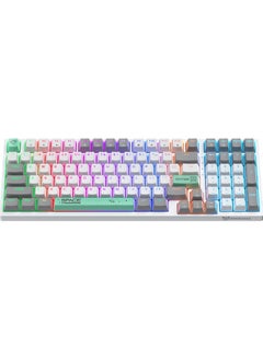 onikuma G38 Mechanical Gaming Keyboard with Brown Switches, 80% Compact Keyboard, 98 Keys, 6 Colors Backlit Keyboard for PC,MacBook,Laptop, Desktop, Wired Computer Keyboard for Windows  - Image 1