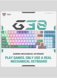 onikuma G38 Mechanical Gaming Keyboard with Brown Switches, 80% Compact Keyboard, 98 Keys, 6 Colors Backlit Keyboard for PC,MacBook,Laptop, Desktop, Wired Computer Keyboard for Windows  - Image 2