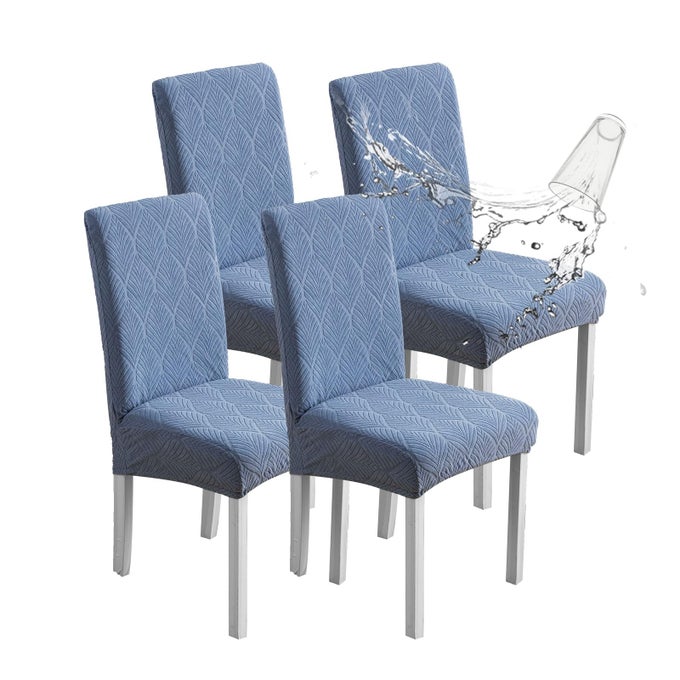 WATERPROOF DINING CHAIR COVERS CHAIR COVERS FOR DINING ROOM STRETCH PARSONS CHAIR SLIPCOVER REMOVABLE WASHABLE FOR DINING ROOM KITCHEN CHAIR PROTECTOR COVER