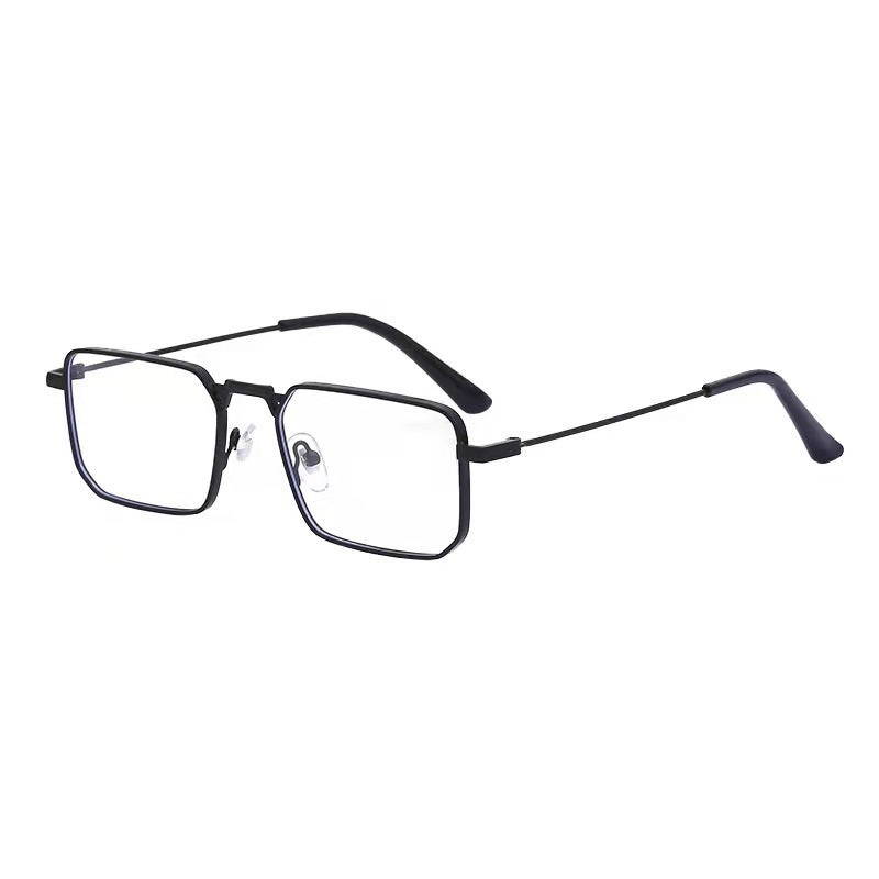 Generic New Square Frame Sunglasses Unisex Steampunk Black Frame White 