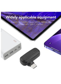 Excefore محول شحن طاقة PD DC 100 وات 7.4 مم × 5.0 مم أنثى (7.4 مم × 0.6 مم) إلى USB Type C ذكر، مدمج مع شريحة التعريف التلقائي PD، للأجهزة اللوحية والهواتف وأجهزة الكمبيوتر المحمولة (7450 B)  - Image 3