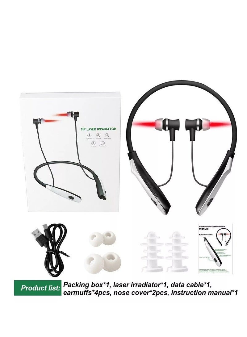 VICTGOAL Red Light Therapy Device for Nose & Ears, 650nm Portable Red Light Ear Therapy Device, 2 in 1 Laser Therapy Device Kit With Ear Canal Silicone Cover and Nasal Silicone Sleeve  - Image 5