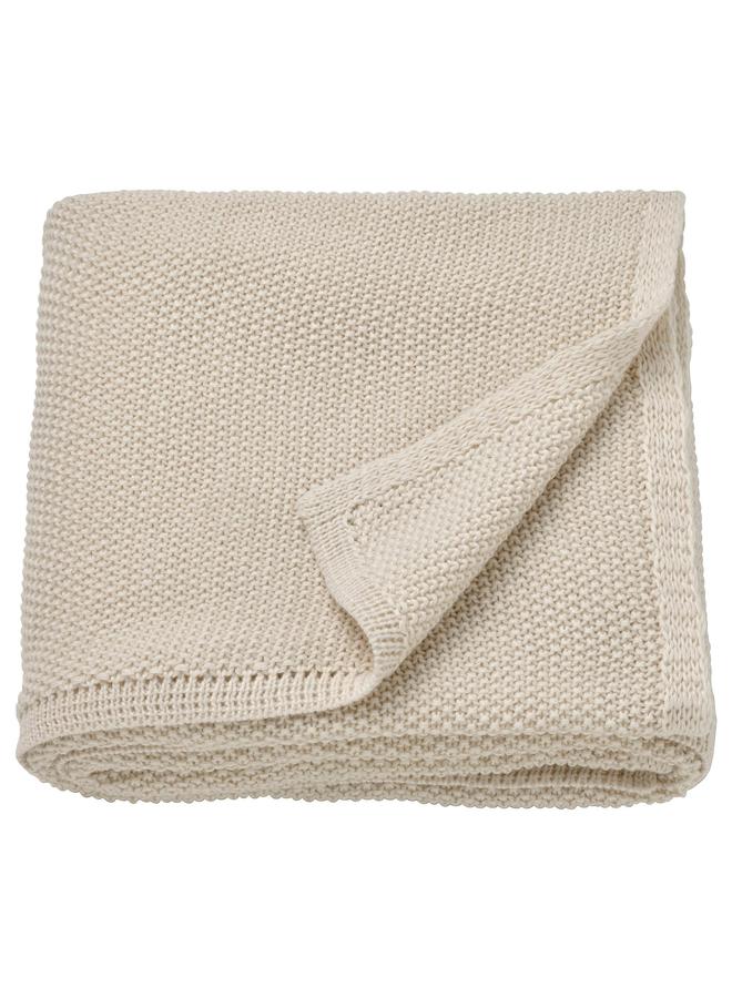 erorex Throw, off-white, 130x170 cm - Image 1