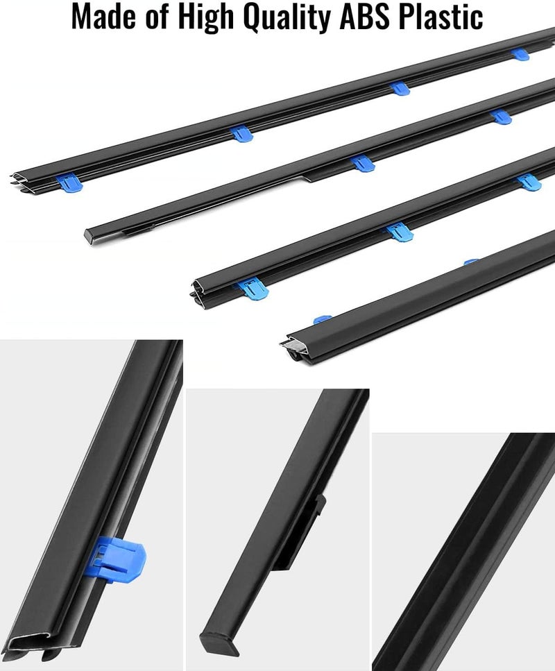 TIKSCIENCE Weatherstrip Window Moulding Trim Seal Belt for Honda Civic Sedan 2012-2015 - Image 2