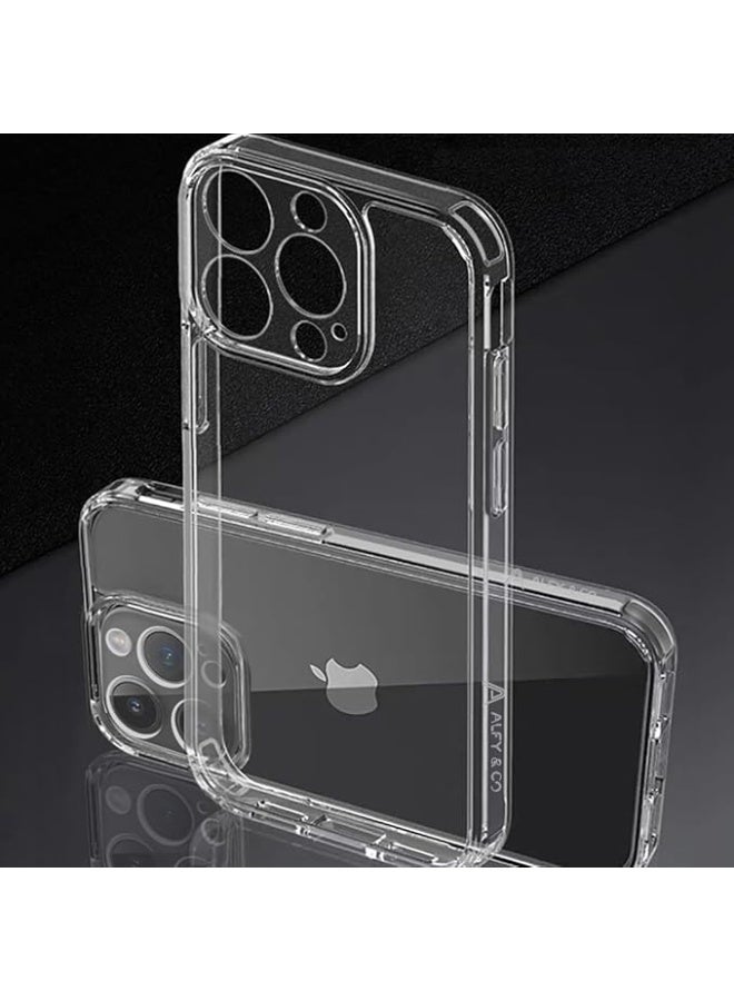 ALFY & CO V&Co Clear TPU + Acrylic Shockproof Anti-Yellowing Case for iPhone 14 Pro  - Image 4
