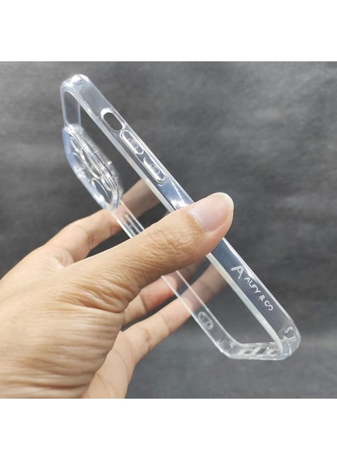 ALFY & CO V&Co Clear TPU + Acrylic Shockproof Anti-Yellowing Case for iPhone 14 Pro  - Image 5