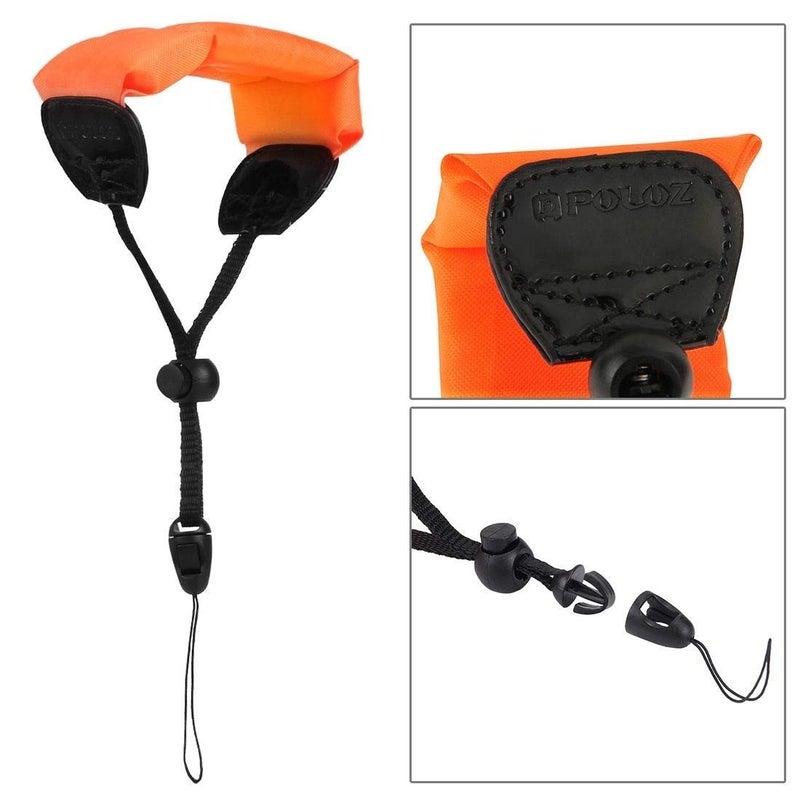 Action Pro Safety Floating Diving Wrist Strap Floaty Bobber Compatible with GoPro-13/12/11/10/9/8/7/6/5/4/3+/3/SJCAM/Yi/Eken/DV etc Action Camera & Smartphones (Orange) - Image 3
