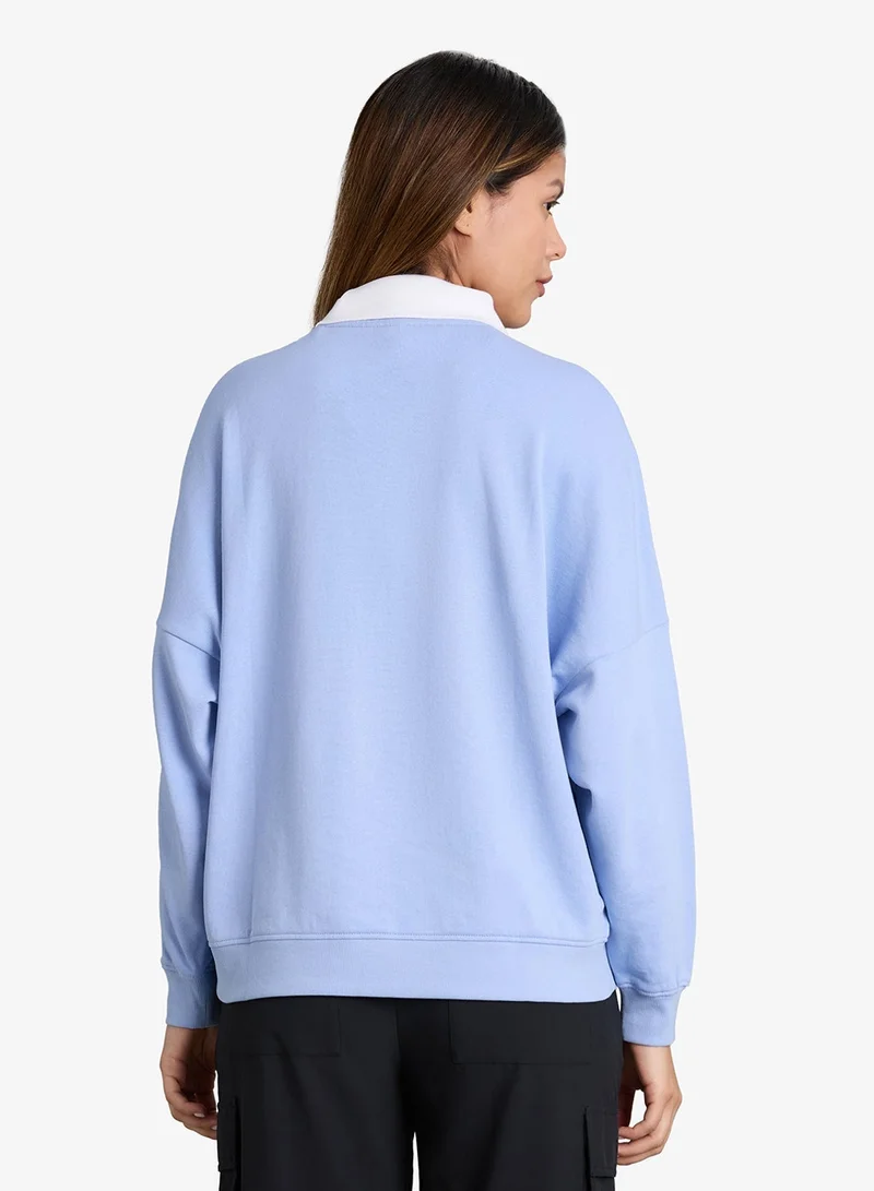 SKECHERS Oversized Long Sleeved T-Shirt