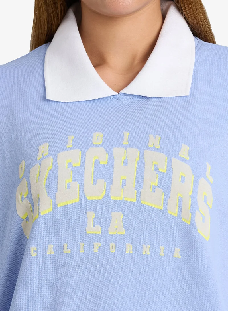 SKECHERS Oversized Long Sleeved T-Shirt