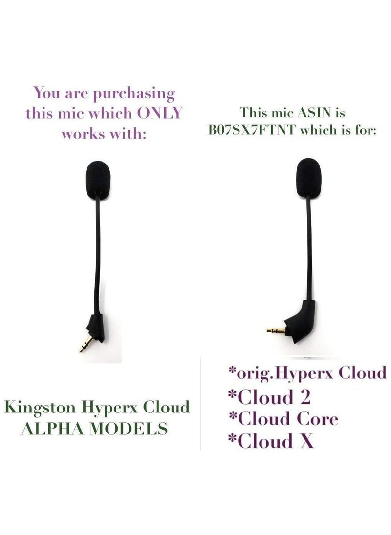 Generic Replacement Cloud Alpha Game Mic 3.5mm Microphone Boom only for Kingston HyperX Cloud Alpha/Cloud Alpha S Pro PS4 Xbox One Nintendo Switch Computer PC Gaming Headsets  - Image 5