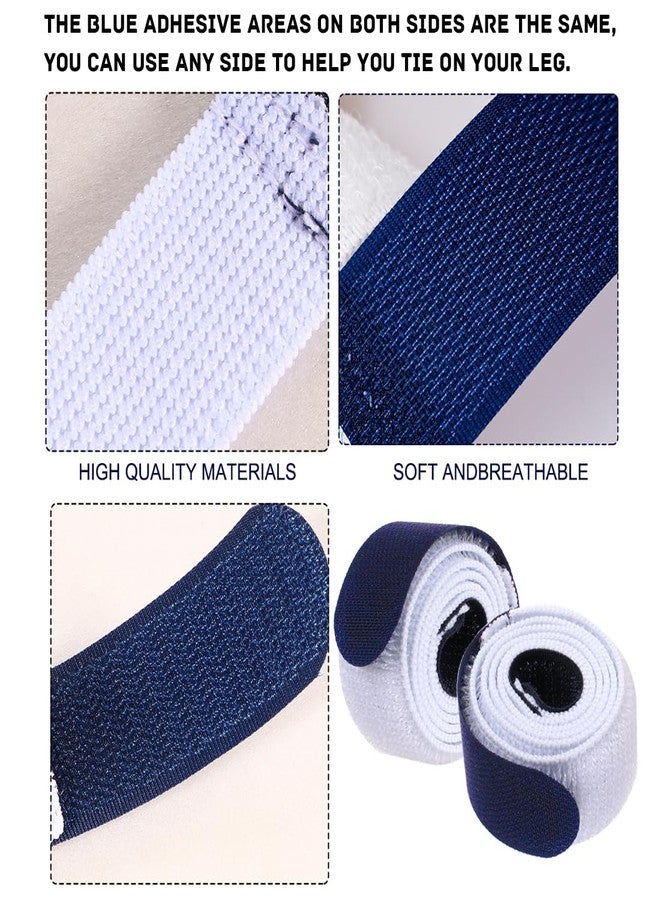 YSYONM Catheter Leg Bag Strap 26''X 1'' Urine Drainage Bag Straps 4 Pcs Leg Urinary Bag Fixation Tapes Anti Slip Irritation Catheter Stabilization Devices with Soft Elastic Fabric Urinary Legband - Image 3