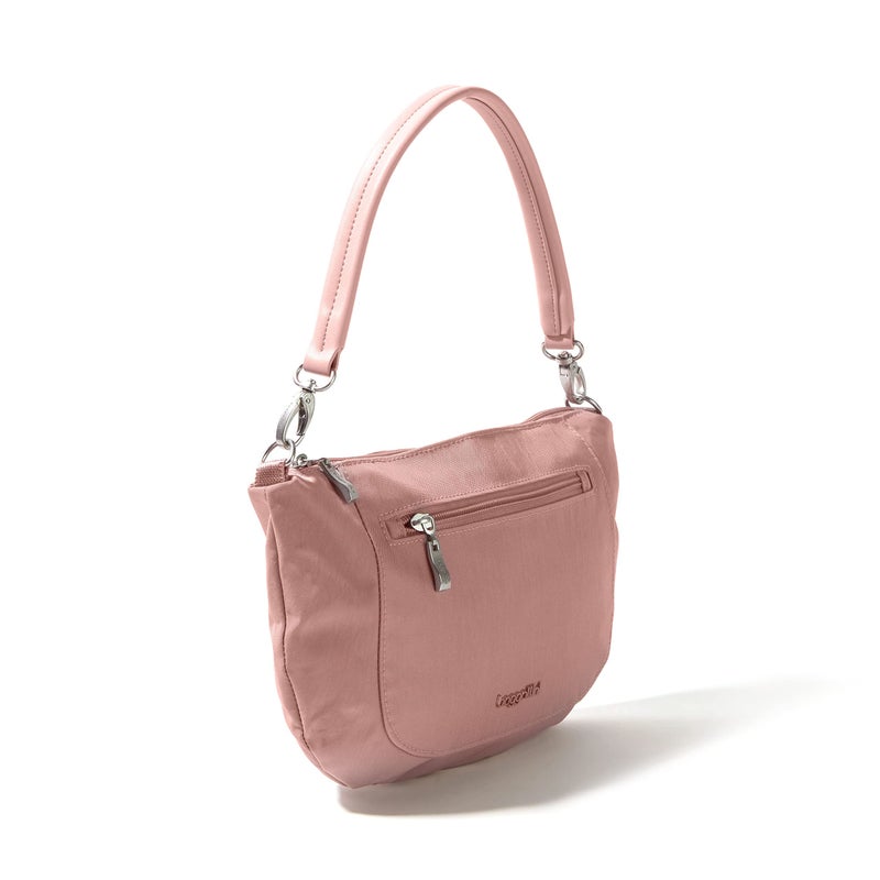 Baggallini Womens Modern Everywhere Half Moon Crossbody, Woodrose - Image 2