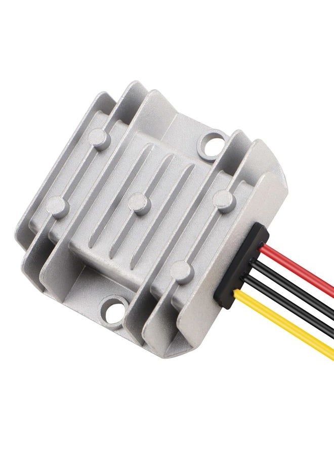 DROK Adjustable Voltage Regulator, IP68 Waterproof DC to DC Buck Converter 8-35V to 3-24V 5A, Aluminum Protective Case Step Down Converter 5V 12V Power Supply - Image 4