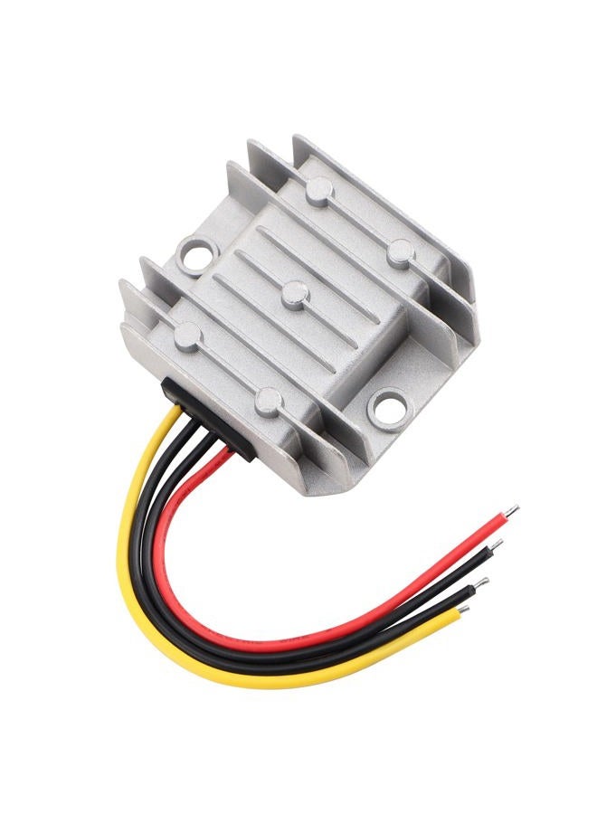 DROK Adjustable Voltage Regulator, IP68 Waterproof DC to DC Buck Converter 8-35V to 3-24V 5A, Aluminum Protective Case Step Down Converter 5V 12V Power Supply - Image 3