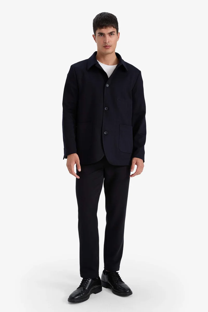 DeFacto Regular Fit Polo Collar Blazer