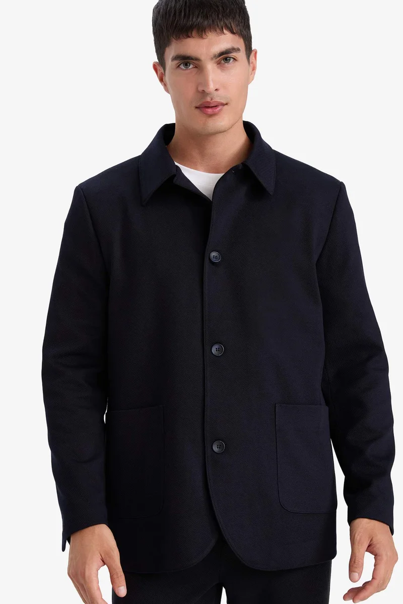 DeFacto Regular Fit Polo Collar Blazer