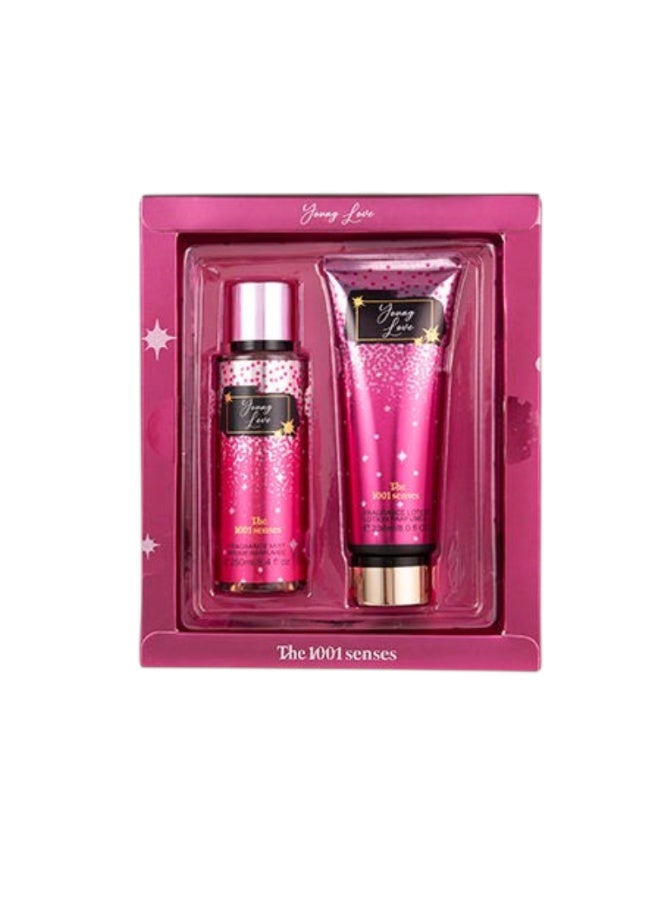 Young Love Body Care Gift Set - Fragrance Mist (250ml) & Lotion (236ml) - Image 1
