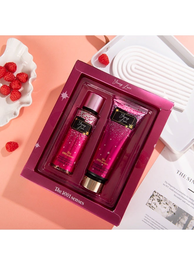 Young Love Body Care Gift Set - Fragrance Mist (250ml) & Lotion (236ml) - Image 2