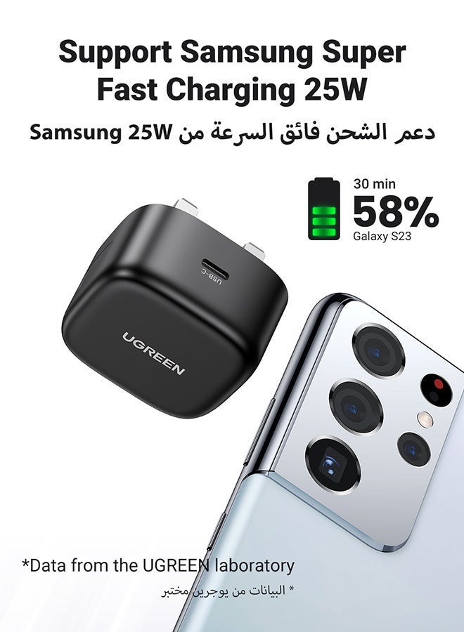 Ugreen Samsung Super Fast Charger PD 25W Type C Plug with USB C Cable 2M Quick Charging Wall Adapter Power Delivery Compatible with Samsung Galaxy S23 Ultra S22 S22Ultra S22Plus A13 A33 25W With cable - Image 2